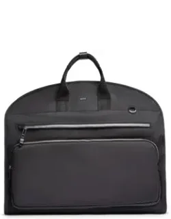 Structured Nylon Garment Bag With Shoulder Strap