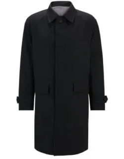 Reversible Car Coat In Waterproof Performance-stretch Material