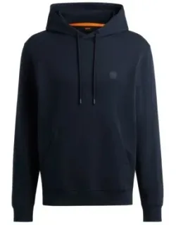 Cotton-terry Hoodie With Logo Patch