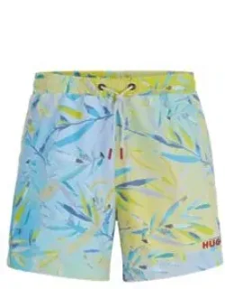Fully Lined Swim Shorts With Seasonal Print