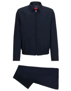 Modern-fit Suit In Performance-stretch Cloth