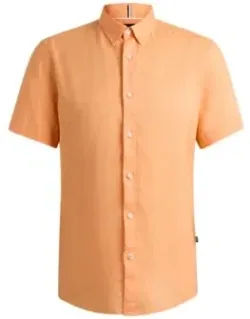 Slim-fit Stretch-linen Chambray Shirt