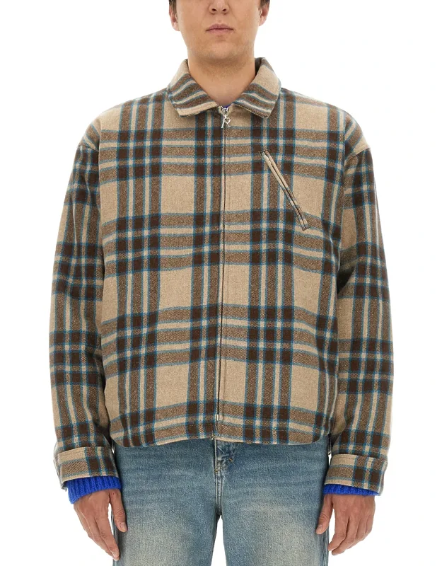 Plaid Shirt 65% Wool, Made In United Kingdom