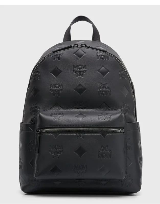 Mini Embossed Leather Backpack