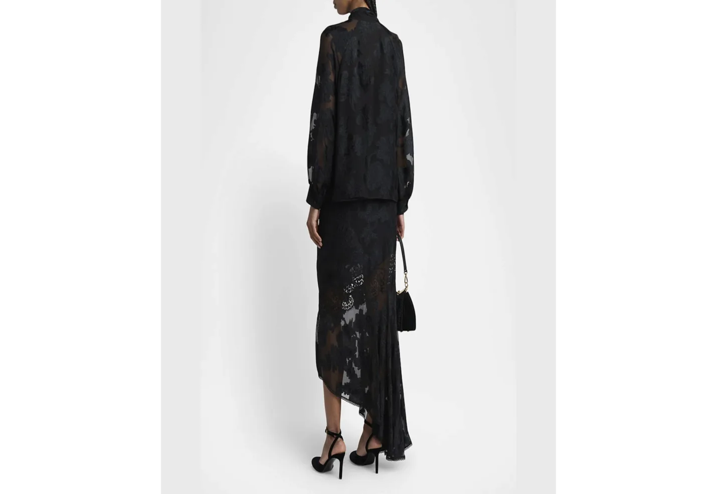 Fils Coupe Long-sleeve Tie-neck Blouse thumb