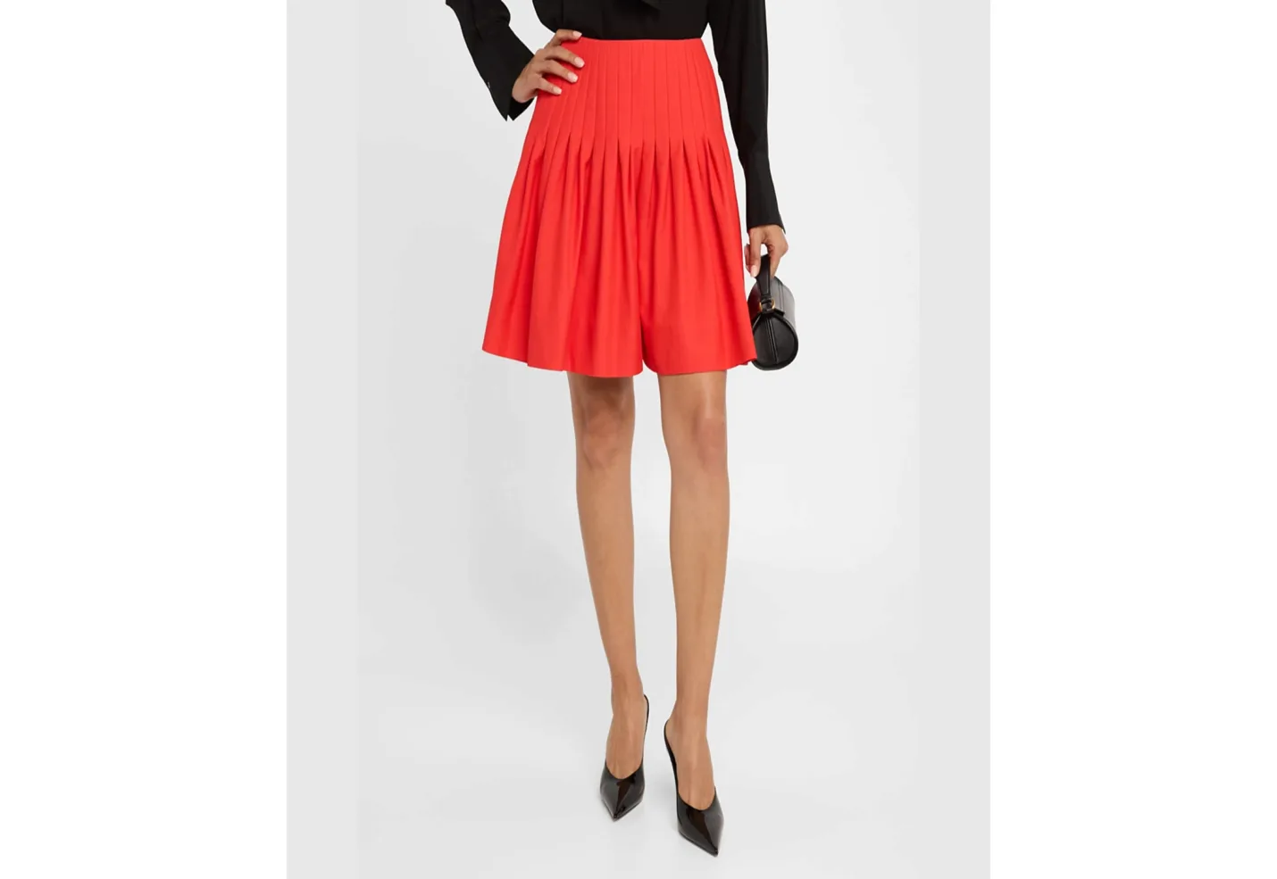 Pleated Flare Shorts thumb