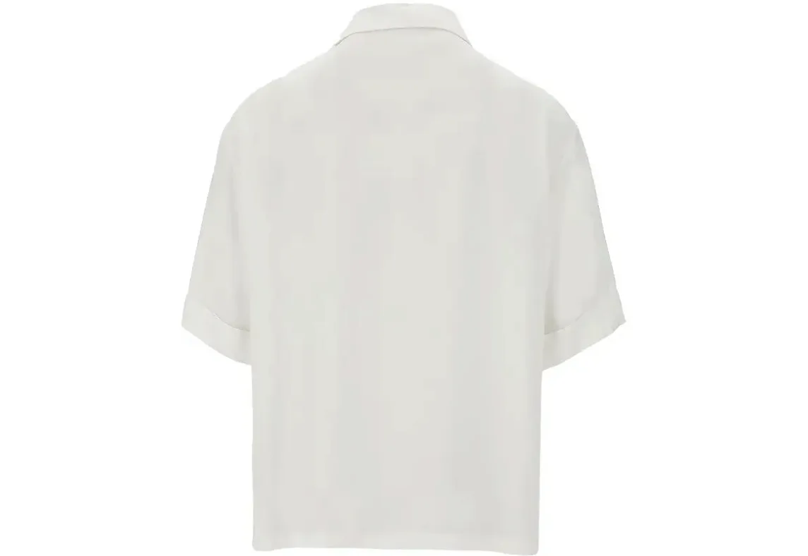 Embroidered T-shirt With Collar thumb